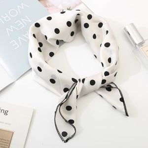 Soft Silky Square Scarf for Bag Head Neck Hair